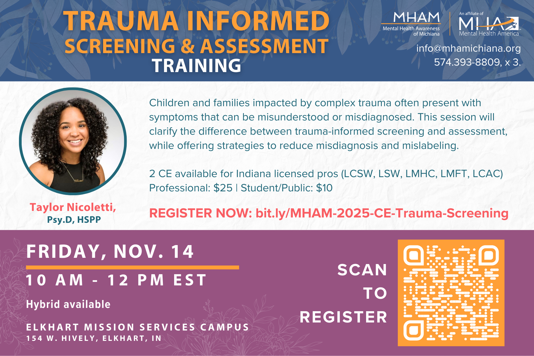 MHAM November CE 2025 Trauma header image
