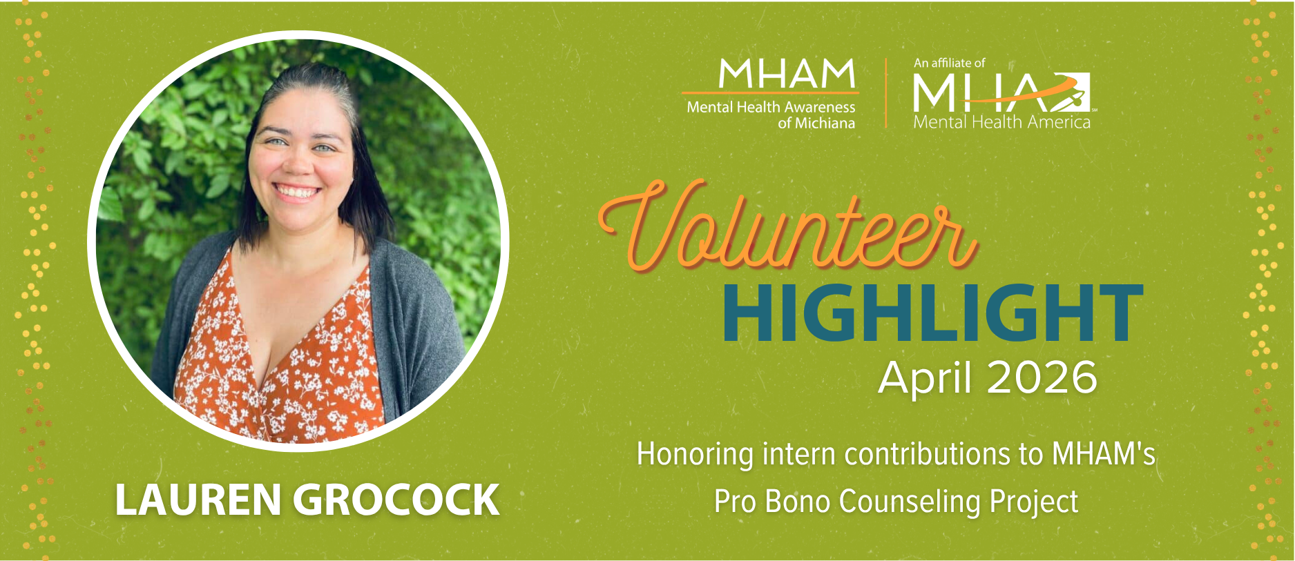 MHAM 2026 April Volunteer Highlight