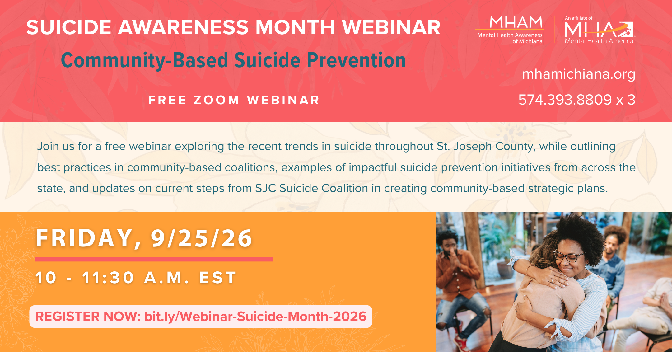 2026 September Suicide Prevention Month webinar event header